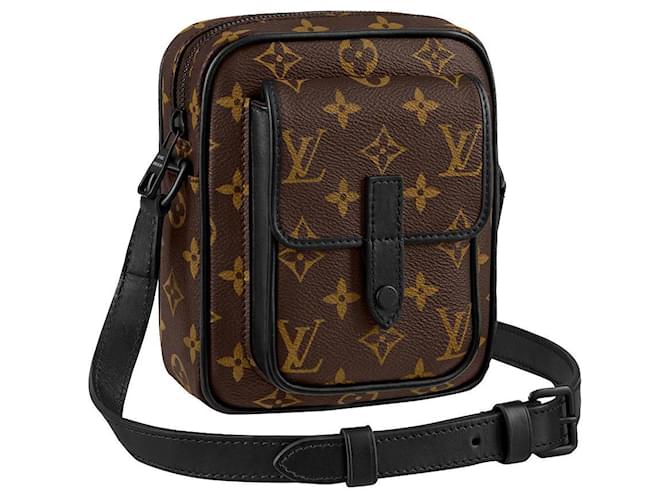 Louis Vuitton LV Christopher shoulderbag Brown Leather  ref.278964