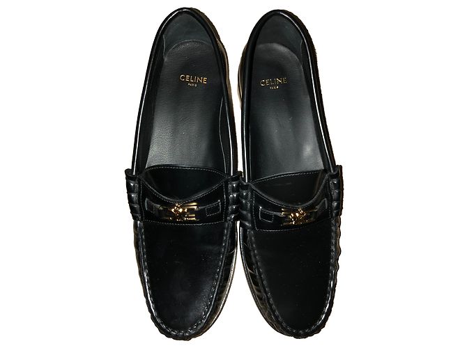 Autre Marque Mocassini CELINE Luco in pelle nera Nero