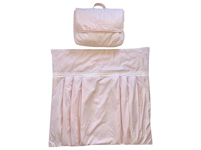 Baby Dior Taschen Pink Baumwolle  ref.279182