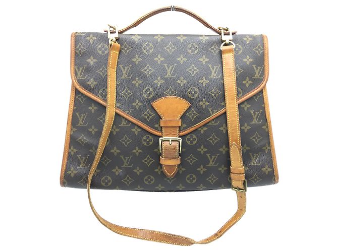 Louis Vuitton Beverly Porta-documentos Monogram Marrom
