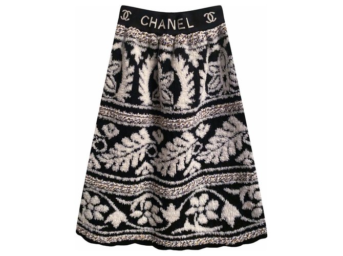 Chanel Nouvel automne 2019 jupe moelleuse Laine Multicolore  ref.279346