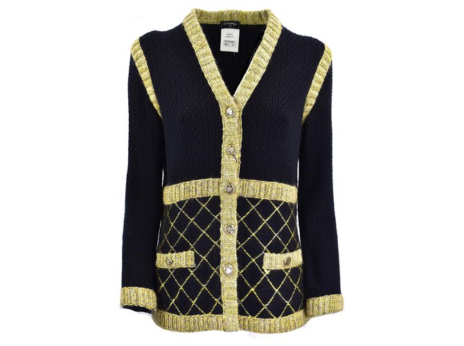 Chanel Knitwear Black Cashmere  ref.279356