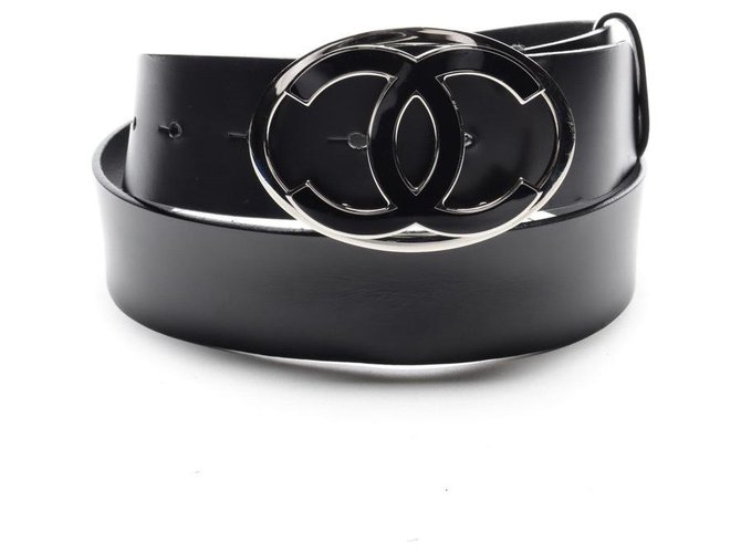 Chanel Belts Black Leather  ref.279369