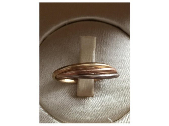 Love Cartier Trinity Ring Gold hardware Oro  ref.279564