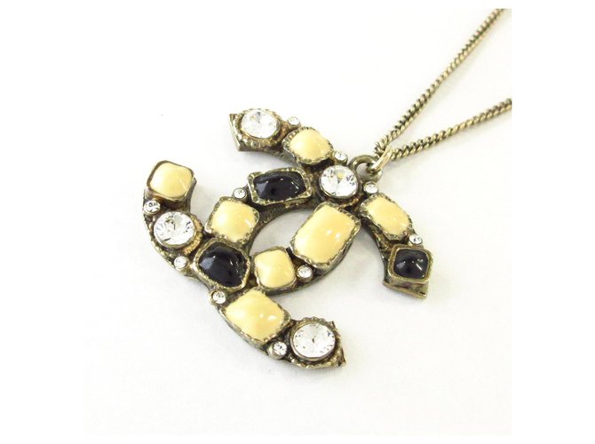 Chanel necklace Golden Metal  ref.279594