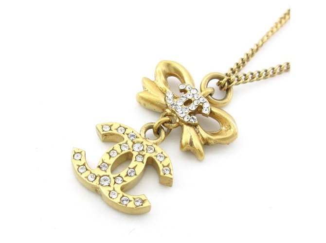 Chanel necklace Golden Metal  ref.279635
