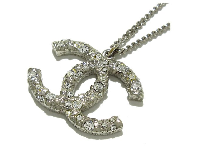 Chanel necklace Silvery Metal  ref.279636