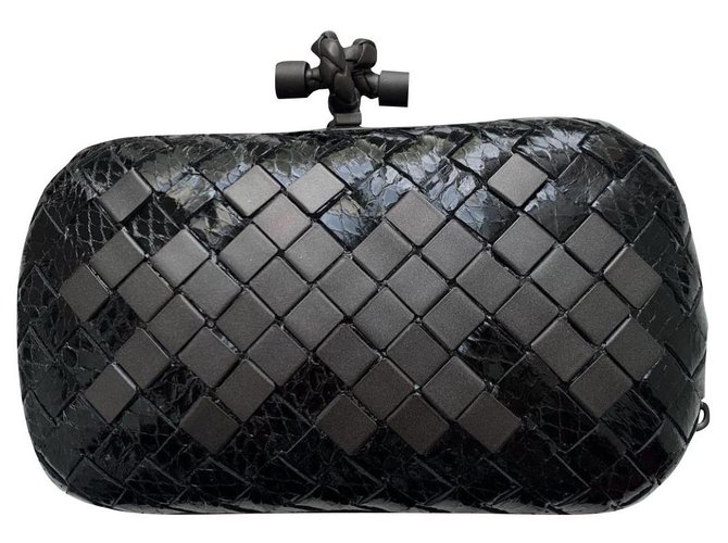 Bottega Veneta Python Knot Clutch Mehrfarben  ref.279665