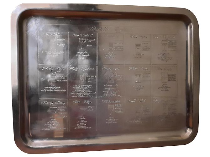 Christofle's Cocktail tray Silvery