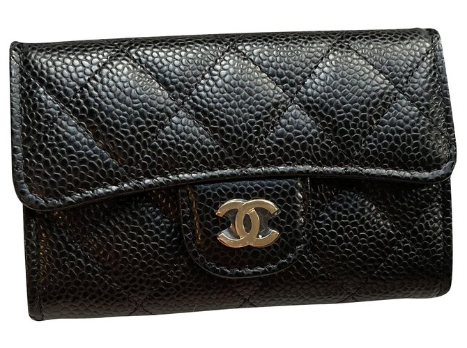 Chanel Purses, wallets, cases Black Leather  ref.279878