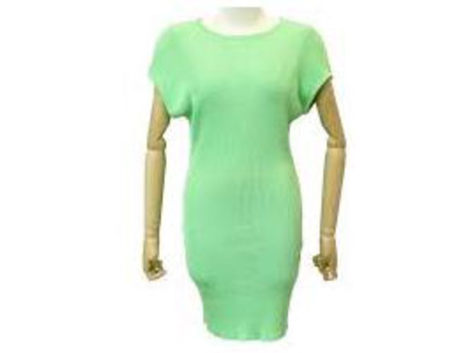 Chanel new sleeveless dress Green Cotton  ref.279988