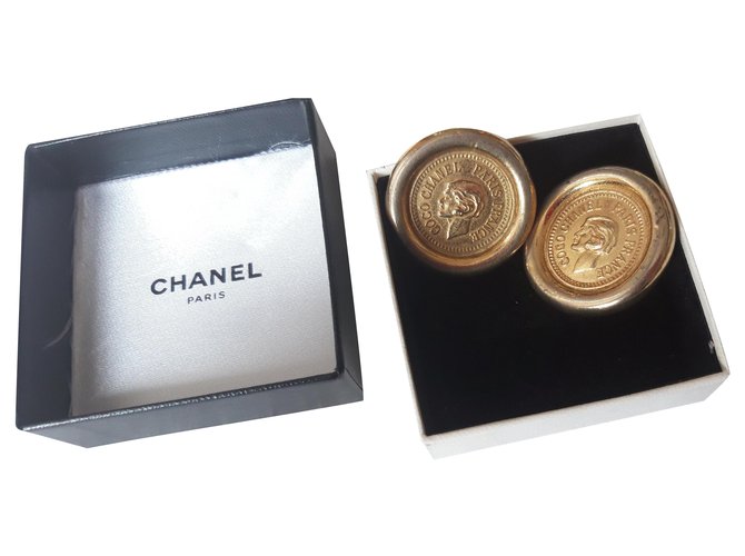 Chanel Earrings Gold hardware Metal  ref.280186