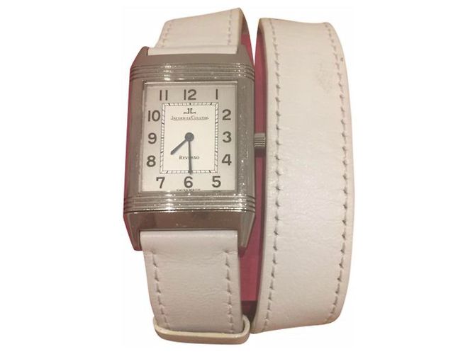 Jaeger Lecoultre Reverso Uhr Stahl Weiß