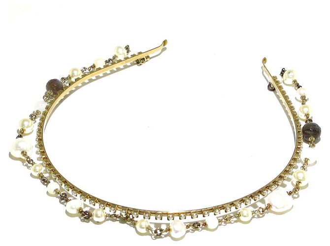 Chanel hair accessory Golden Metal  ref.280674