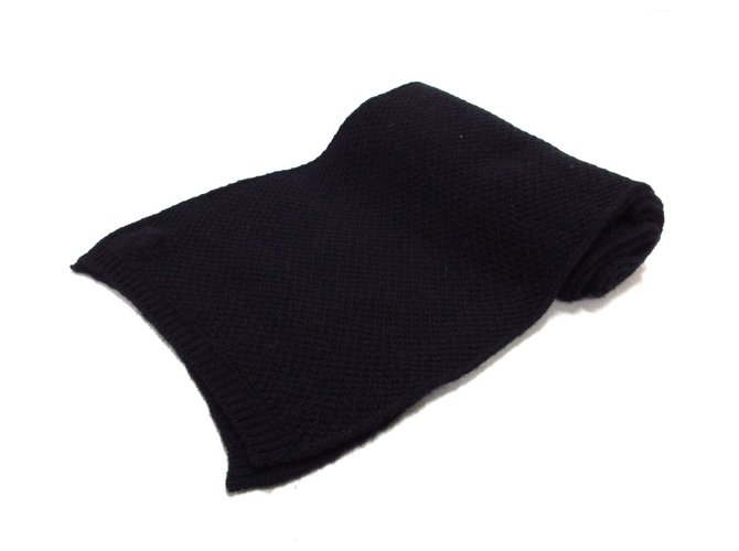 Chanel scarf Black Wool  ref.280829