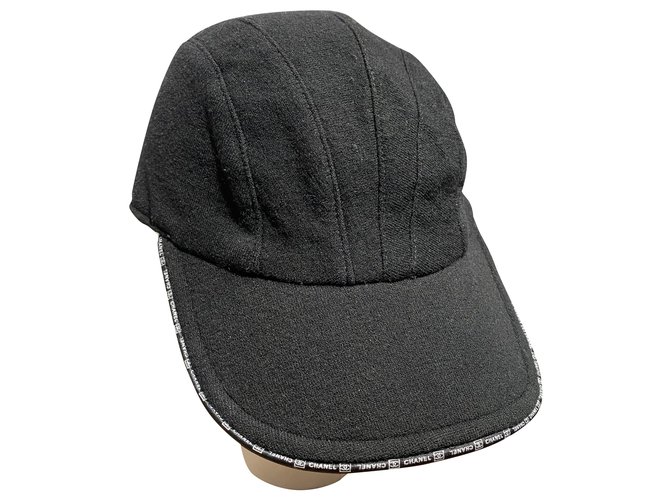 Chanel Hats Black Cotton  ref.281015