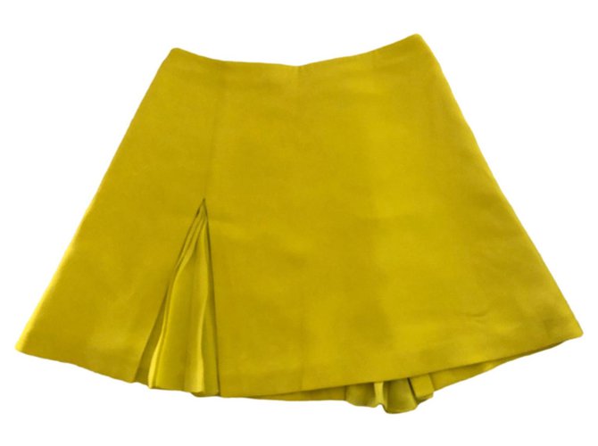 Dior Skirts Yellow Silk  ref.281034