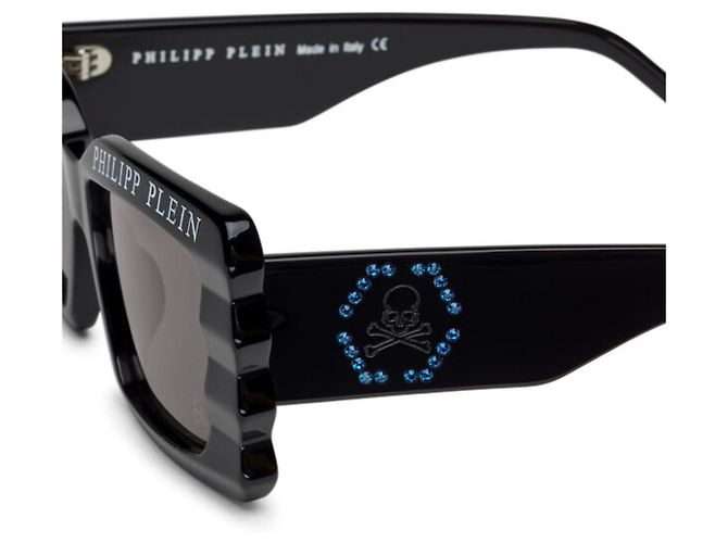 Gafas de sol Philipp Plein negras de nylon y acetato Negro