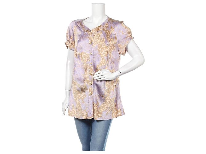 Camisa larga de seda Baum und Pferdgarten Multicolor