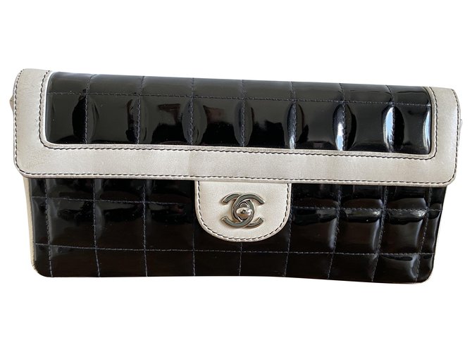 Chanel Handtaschen Schwarz Lackleder  ref.281059