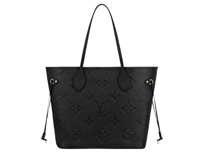 Louis Vuitton LV Neverfull empreinte black Leather  ref.281109