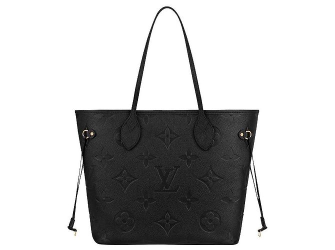 Louis Vuitton LV Neverfull empreinte black Preto