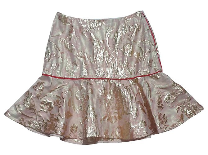 Falda de brocado rosa Sandro Multicolor 