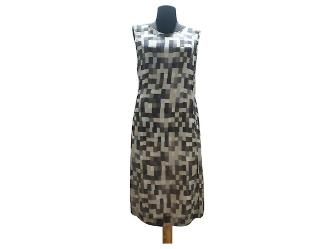 Vestido de seda Hugo Boss Multicolor