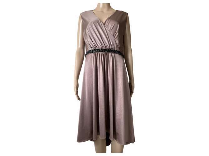 Autre Marque Dresses Brown Polyester  ref.281198