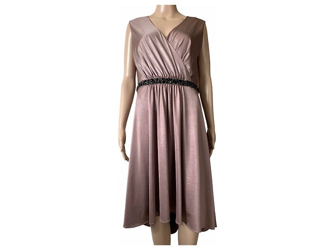 Autre Marque Sixth Sense Langes Kleid Braun Polyester XL
