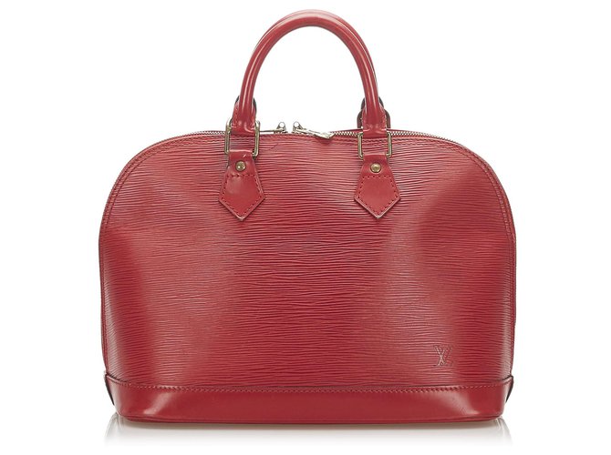 Louis Vuitton Red Epi Alma PM Leather  ref.281423