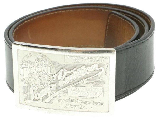 Louis Vuitton Belt Black Leather  ref.281826