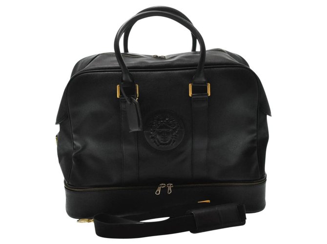 Versace Travel bag Black Leather  ref.281860