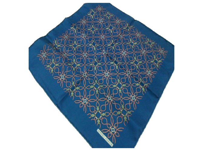 Hermès scarf Blue Silk  ref.282094