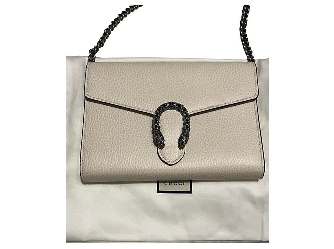Bolsa Mini Dionysus Gucci Couro Eggshell Fora de branco