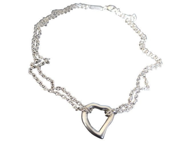 Yves Saint Laurent Necklaces Silvery Silver  ref.282306
