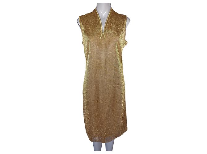 Autre Marque Abito da cocktail dorato D'oro