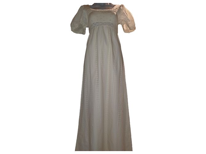 Autre Marque Weißes Baumwollkleid