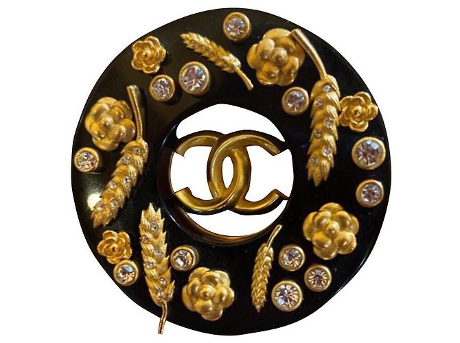Coco Crush Chanel Pins e spille Nero Metallo