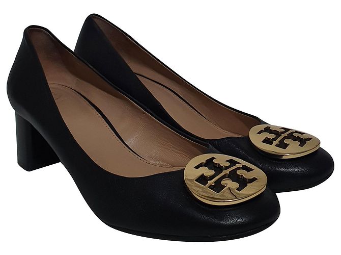 Bailarinas Tory Burch de cuero negro