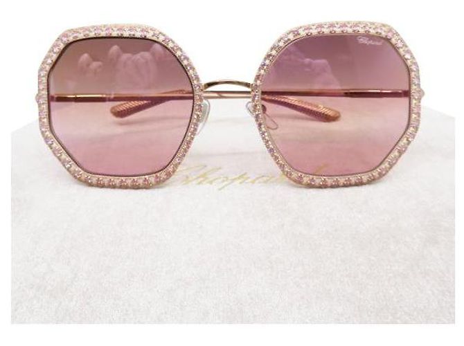 Chopard SCHAF06S 8FCR Cannes Special Collection Sonnenbrille Rosa Metall Pink