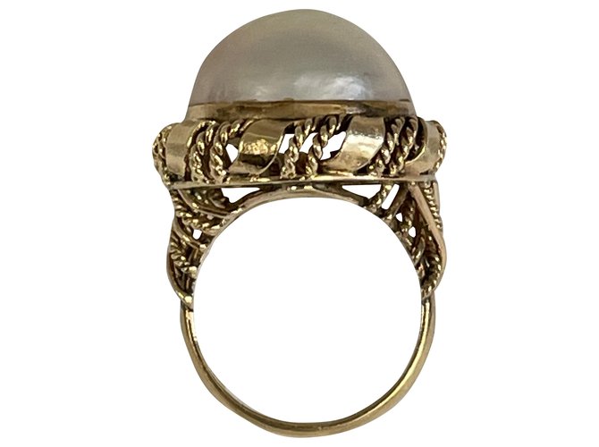 Autre Marque Ring Golden Gelbes Gold  ref.282716