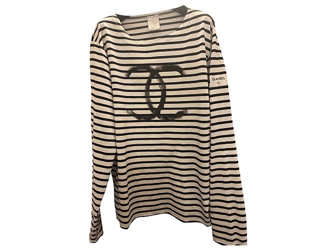 Camisa marinera icónica de Chanel Azul marino