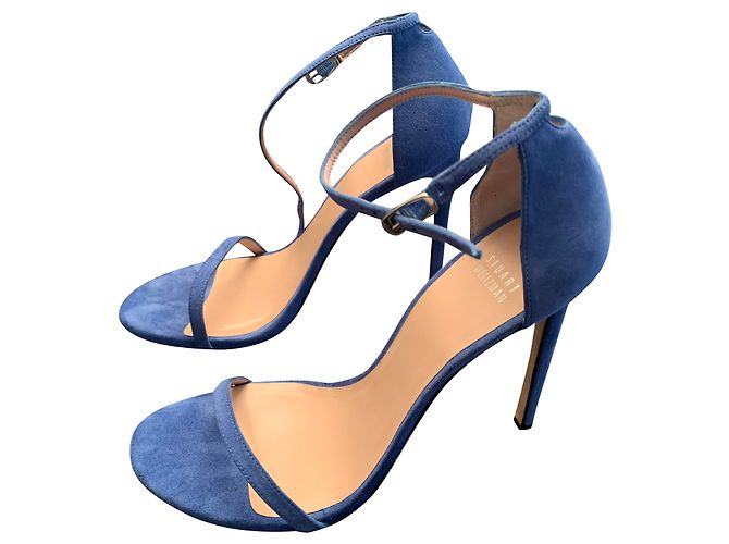 Sandali Stuart Weitzman Nudist in scamosciato blu