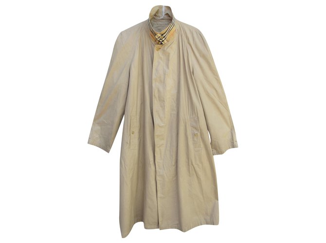 light raincoat Burberry vintage t 54 Beige Cotton  ref.282831