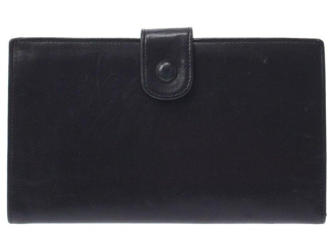 Billetera de Chanel Negro Cuero  ref.282877