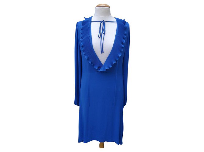 Balenciaga Dresses Blue Polyester  ref.282903