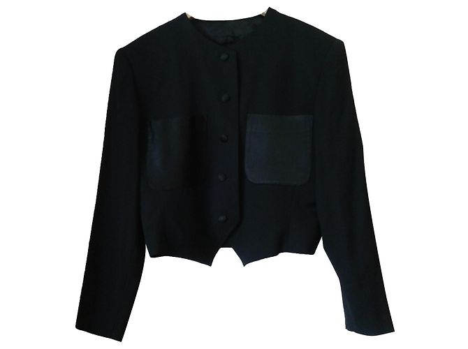 Yves Saint Laurent Black Cotton Jacket 