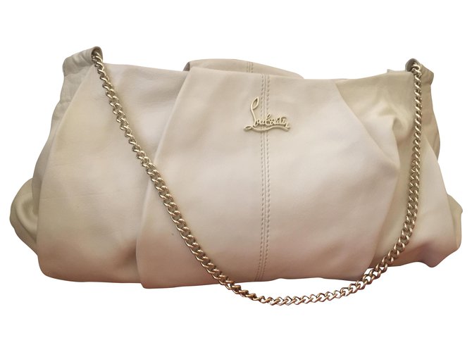 Christian Louboutin Handbags Beige Leather  ref.283116