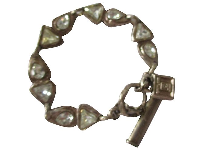 Autre Marque Pulseira Gavilan de estanho prateado e cristal Prata